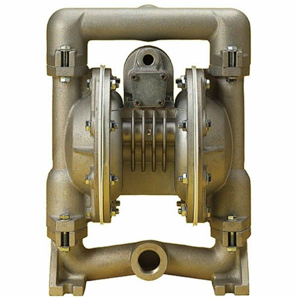 Zeeline Air-Operated Stainless-Steel Double Diaphragm Pump 1 in. NPT 1040SS